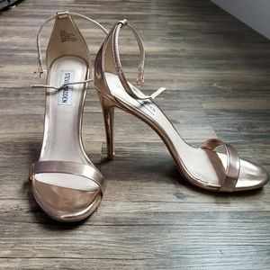 Steve Madden Rose Gold Heeled Sandals